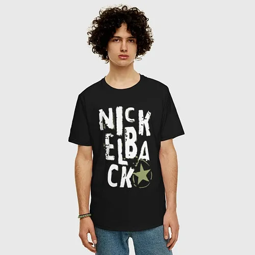 Мужские футболки оверсайз Nickelback