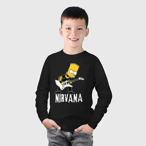 Детские хлопковые лонгсливы Nirvana