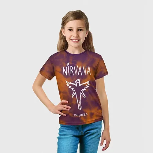 Детские 3D-футболки Nirvana