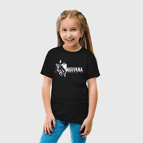 Детские хлопковые футболки Nirvana