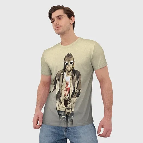 Мужские 3D-футболки Nirvana