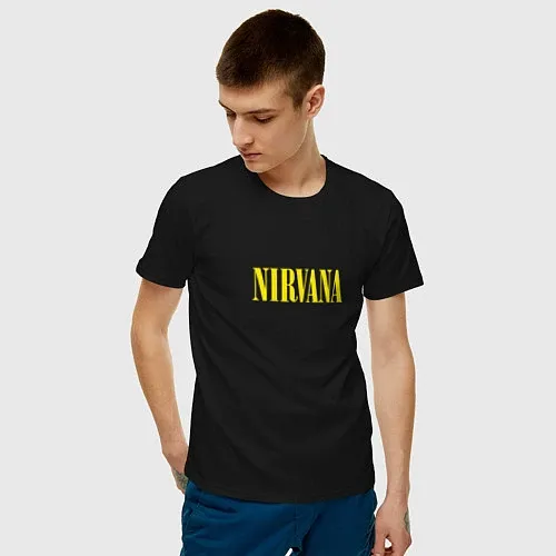 Мужские хлопковые футболки Nirvana