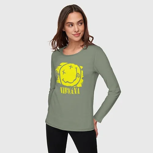 Женские футболки с рукавом Nirvana