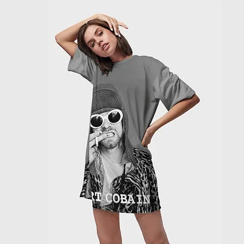 Женские 3D-футболки Nirvana
