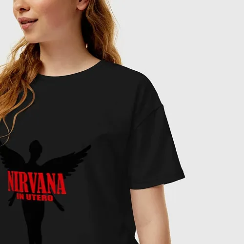 Женские хлопковые футболки Nirvana