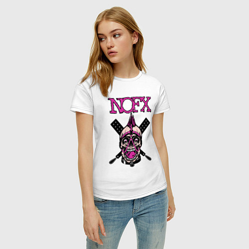 Женские хлопковые футболки NOFX