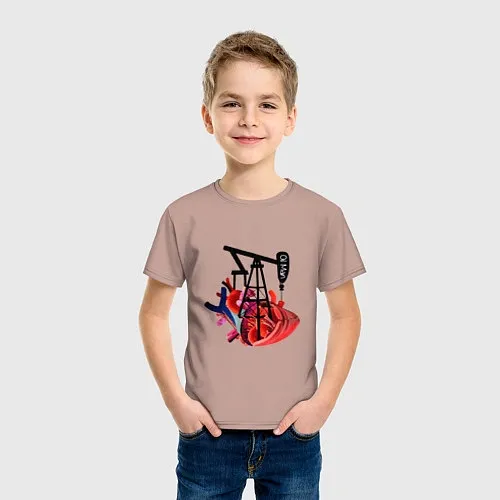 Детские хлопковые футболки для нефтянника