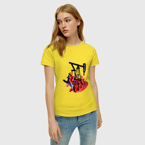 Женские хлопковые футболки для нефтянника