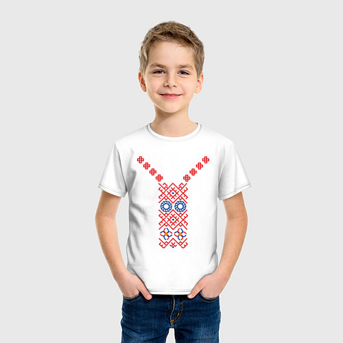 Детские хлопковые футболки с орнаментом