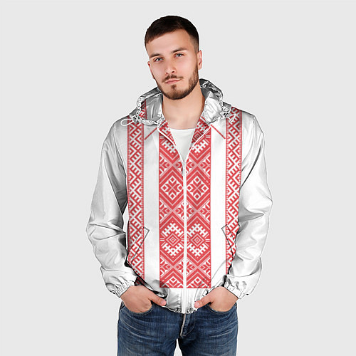 Ветровки с капюшоном с орнаментом