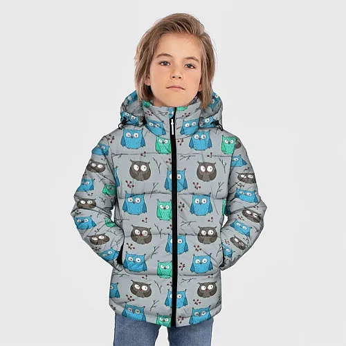Детские куртки с капюшоном с совами