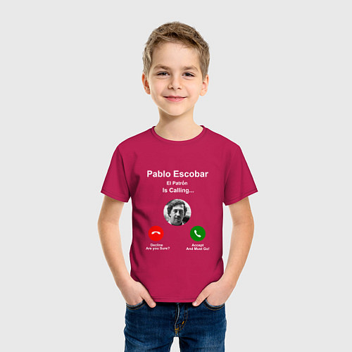 Детские хлопковые футболки Пабло Эскобар