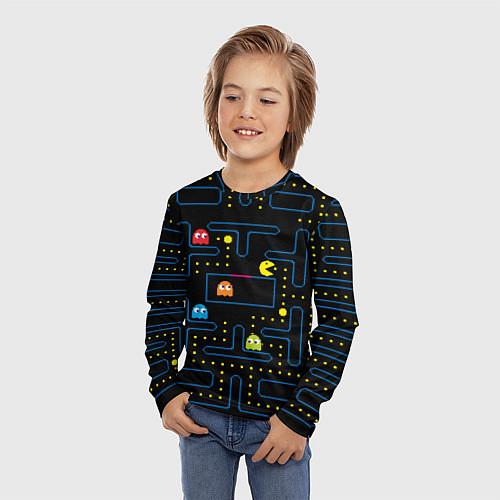 Детские 3D-лонгсливы Pac-Man