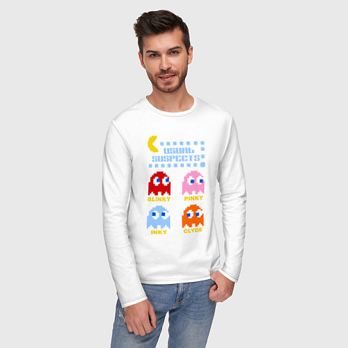 Мужские футболки с рукавом Pac-Man