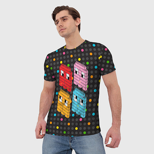 Мужские 3D-футболки Pac-Man