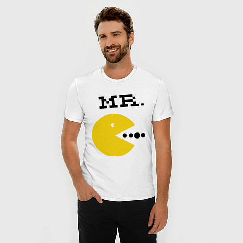 Мужские приталенные футболки Pac-Man