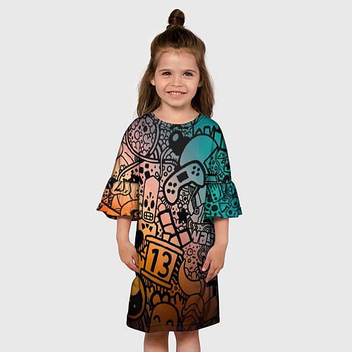 Платья укороченные Pac-Man