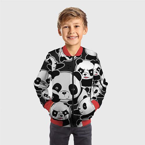 Детские куртки-бомберы с пандами