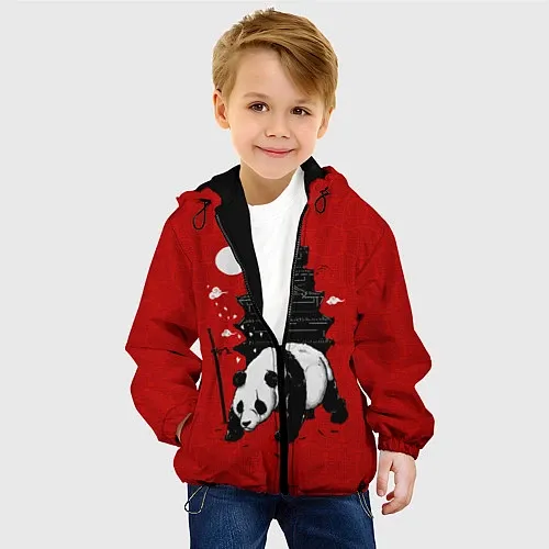 Детские демисезонные куртки с пандами