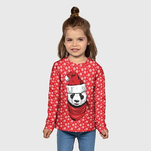 Детские футболки с рукавом с пандами