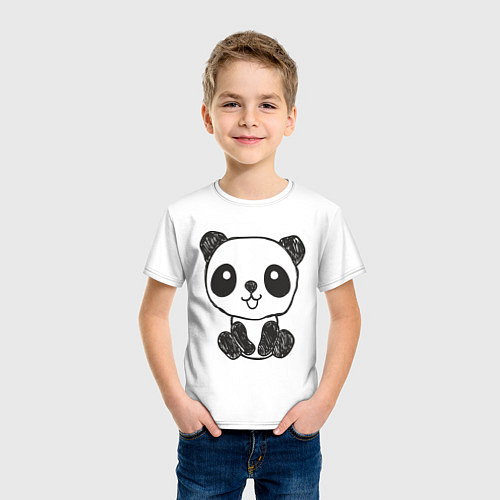Детские хлопковые футболки с пандами