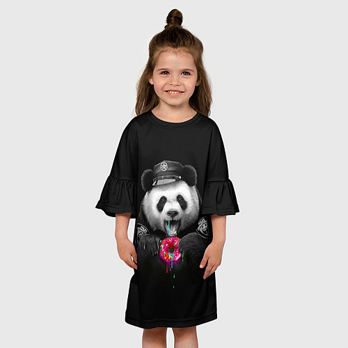 Платья укороченные с пандами