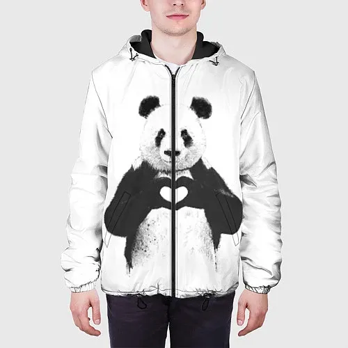 Куртки с капюшоном с пандами