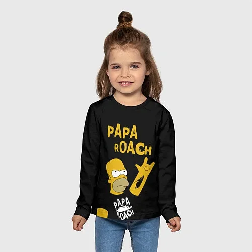 Детские 3D-лонгсливы Papa Roach