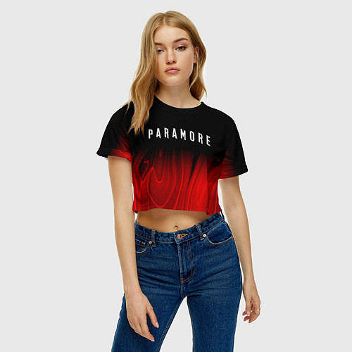 Женские укороченные футболки Paramore