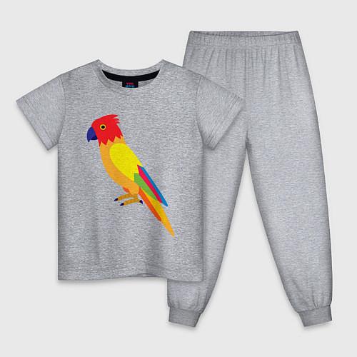 Детские пижамы с попугаями