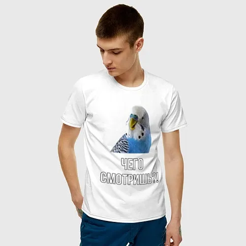 Мужские хлопковые футболки с попугаями