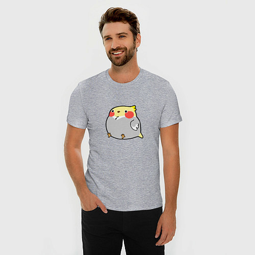 Мужские приталенные футболки с попугаями
