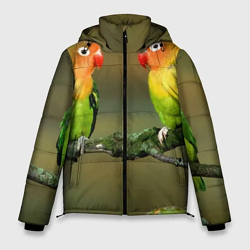 Куртки с капюшоном с попугаями