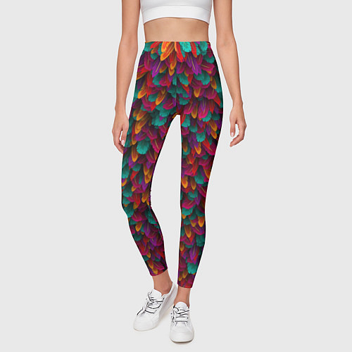 Женские леггинсы с попугаями