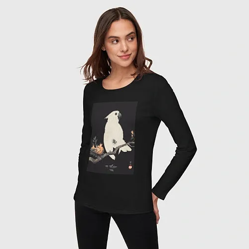 Женские футболки с рукавом с попугаями