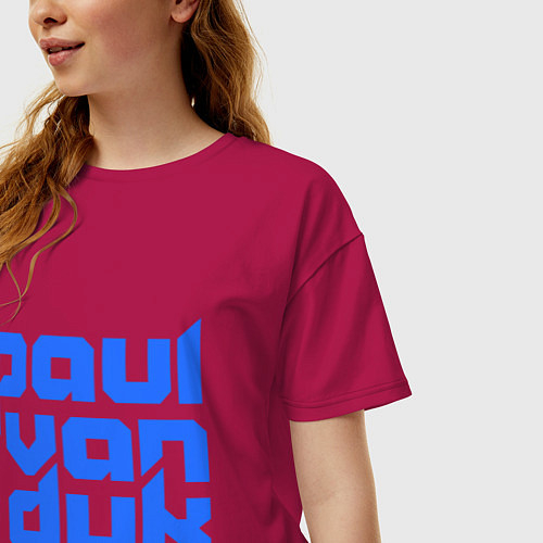 Женские футболки оверсайз Paul Van Dyk