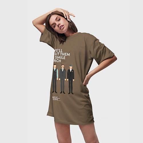 Женские длинные футболки Острые козырьки