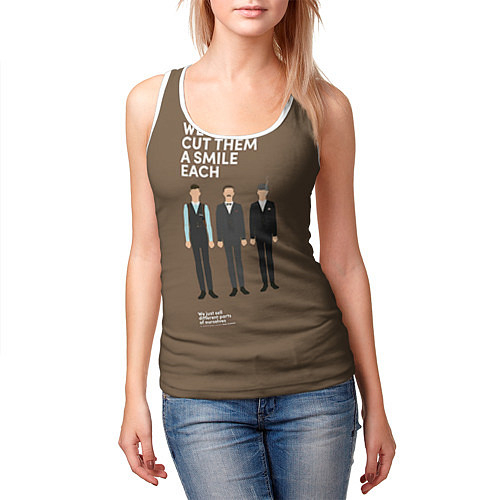 Женские майки-безрукавки Острые козырьки