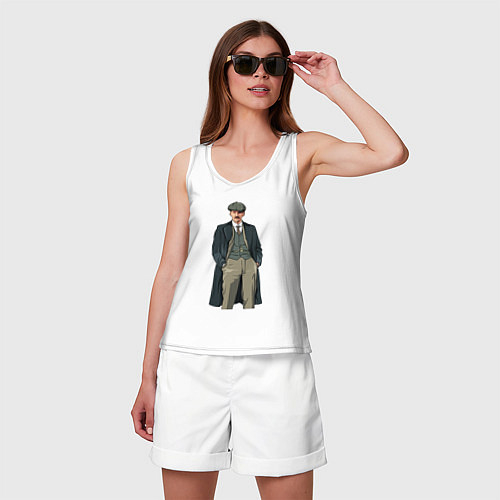 Женские майки-безрукавки Острые козырьки