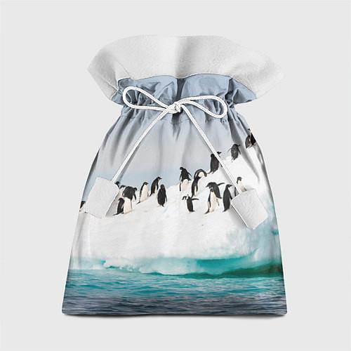 Мешки подарочные с пингвинами