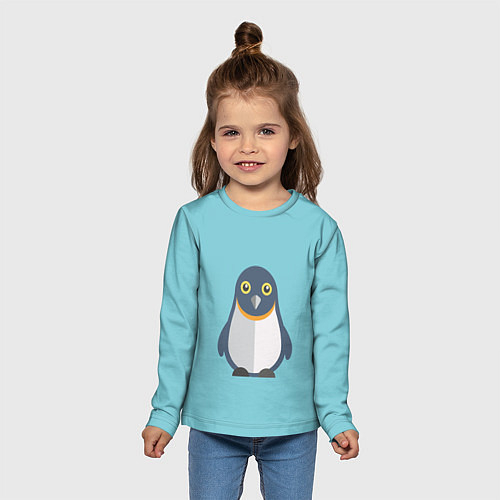 Детские футболки с рукавом с пингвинами