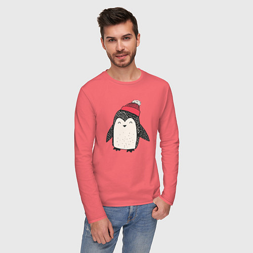 Мужские футболки с рукавом с пингвинами