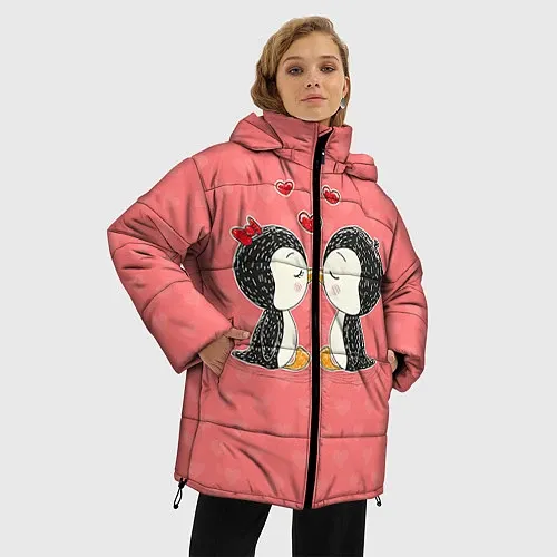 Женские Куртки зимние с пингвинами