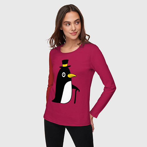 Женские футболки с рукавом с пингвинами