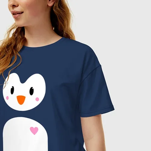 Женские хлопковые футболки с пингвинами