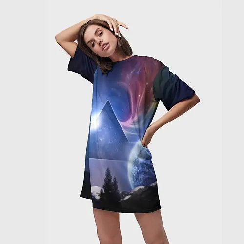 Женские длинные футболки Pink Floyd