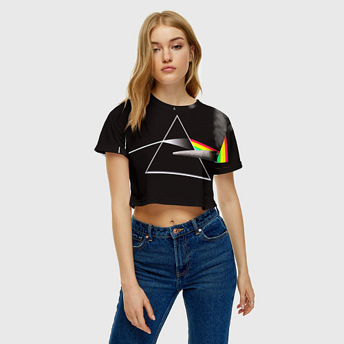 Женские укороченные футболки Pink Floyd