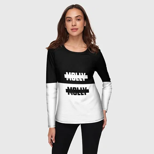 Женские футболки с рукавом Пошлая Молли