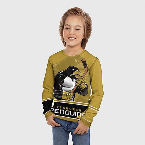Детские футболки с рукавом Питтсбург Пингвинз