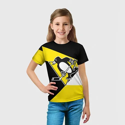 Детские 3D-футболки Питтсбург Пингвинз